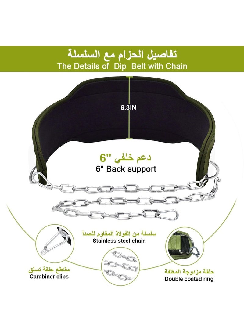 يلا جوي حزمة رفع الأوزان بحزام خلفي مصنوع من سلك فولاذي عالي الجودة، وحزام نيوبرين مقاس 33 بوصة لدعم الخصر أثناء التمارين واللياقة البدنية ورفع الأوزان واللياقة المتقاطعة، حزام تأرجح قابل للتعديل لتمارين القفز في صالة الألعاب الرياضية، 150 كجم - Image 3